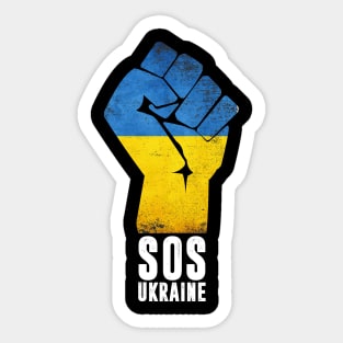 i stand with ukraine, sos ukraine Sticker